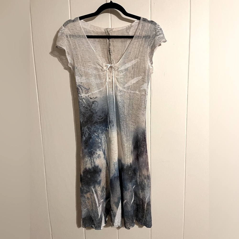 Code Vintage (brand) knit sheer mermaid dress.
